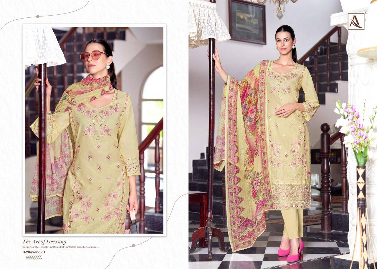 Alok suit the libas Dress materials wholesale price in hydrabad